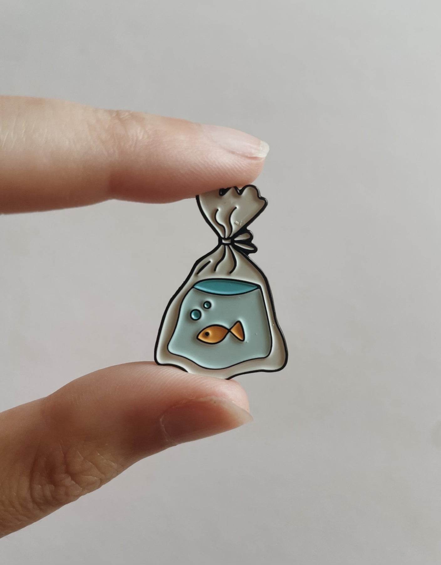 Mini Goldfish Enamel Pin