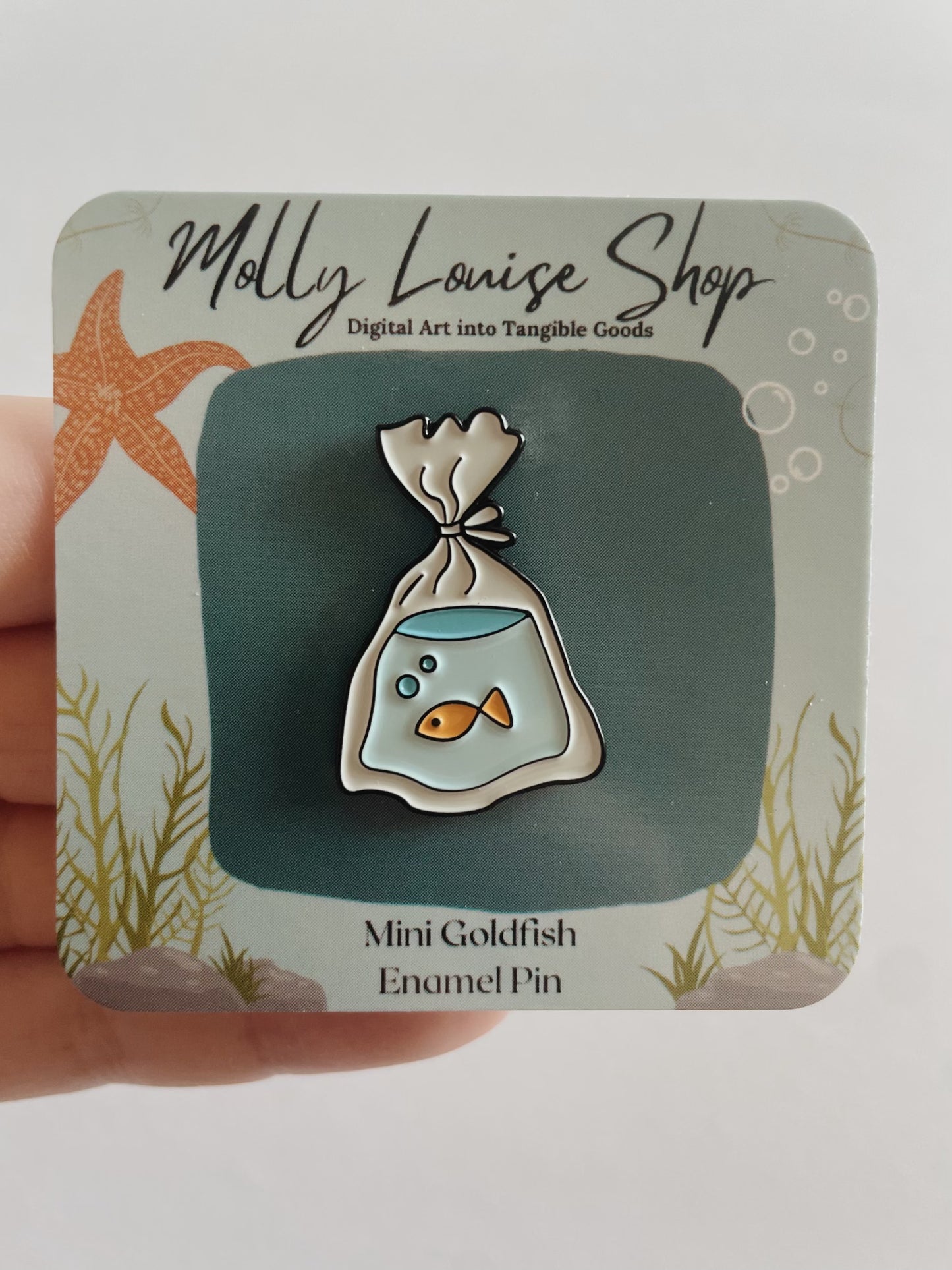 Mini Goldfish Enamel Pin