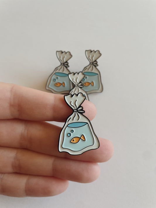 Mini Goldfish Enamel Pin