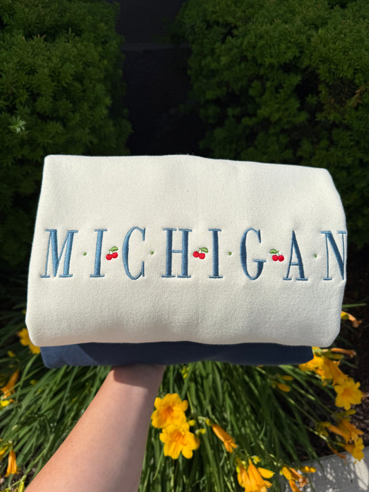 MICHIGAN Embroidered Sweatshirt