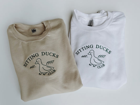 Sitting Ducks Club Embroidered Sweatshirt