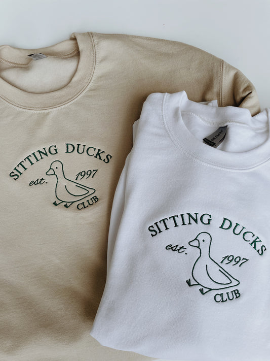 Sitting Ducks Club Embroidered Sweatshirt