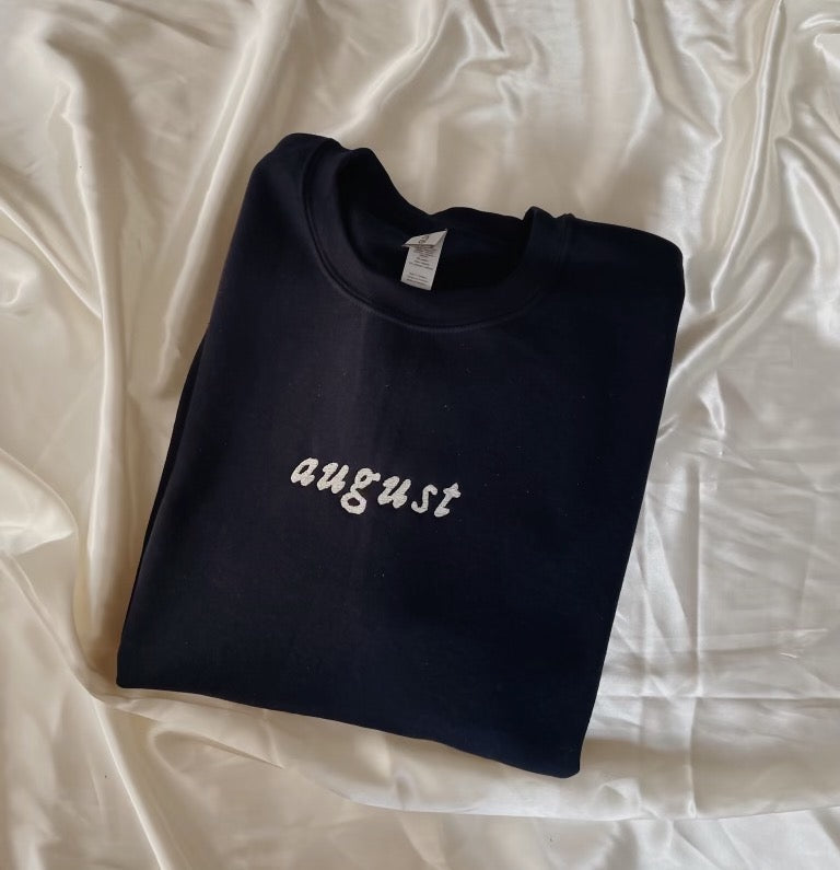 August Embroidered Sweatshirt