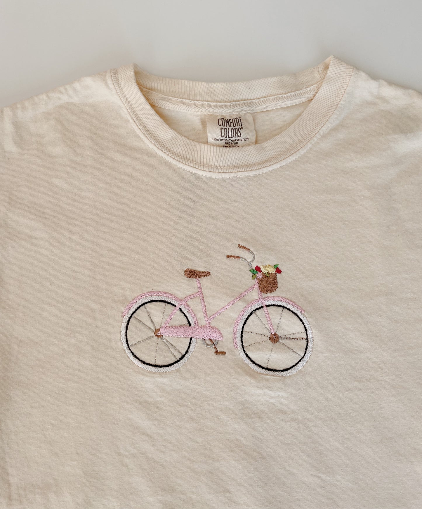 Bicycle Embroidered T-Shirt