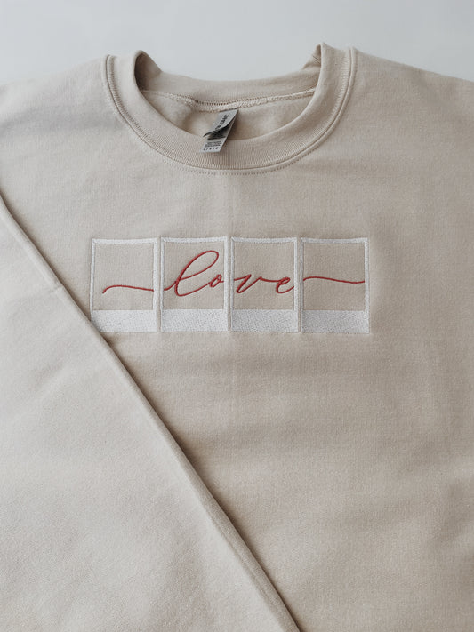 Polaroid Love Embroidered Sweatshirt