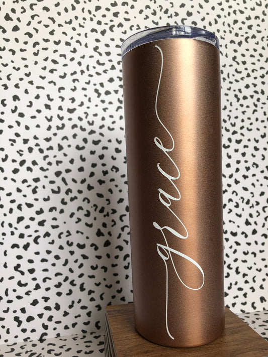 Personalized Reusable Travel Tumbler