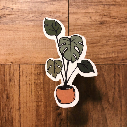 Monstera Houseplant Sticker