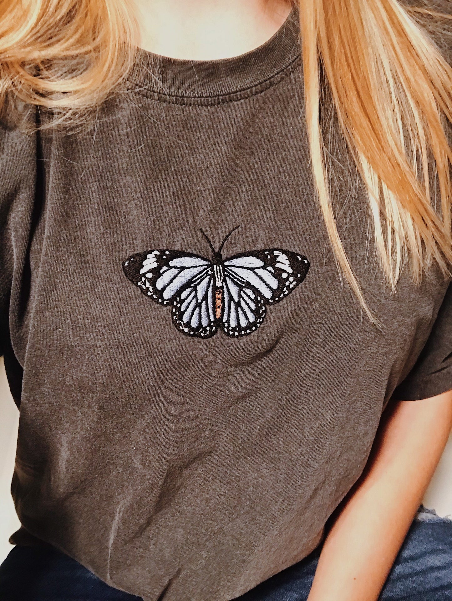 Embroidered Butterfly T-Shirt