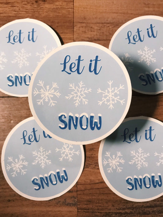 Let it Snow Sticker