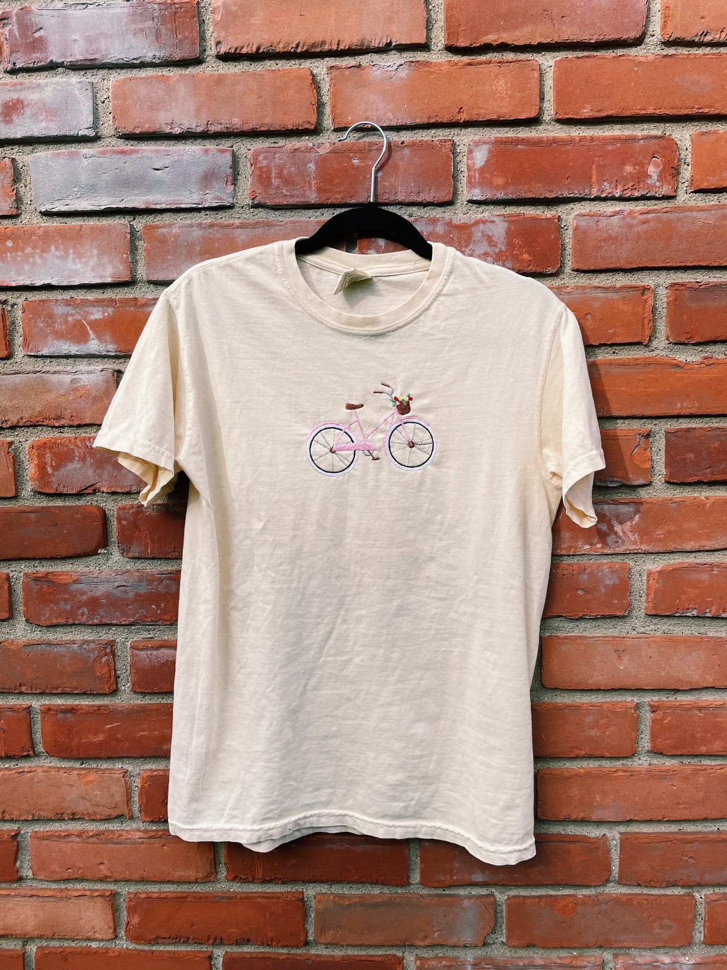 Bicycle Embroidered T-Shirt