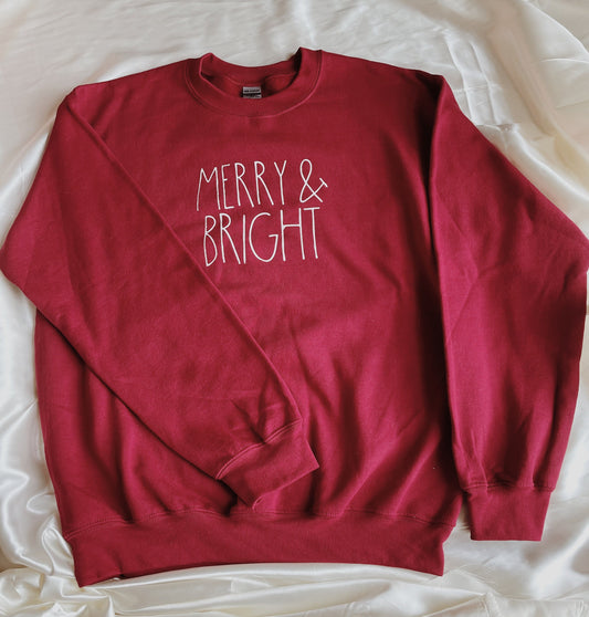 Merry and Bright Crewneck Sweatshirt