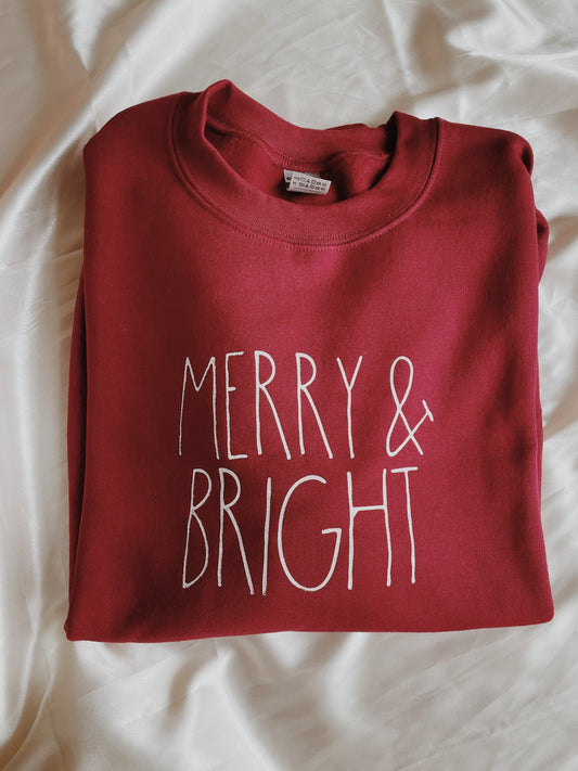 Merry and Bright Crewneck Sweatshirt