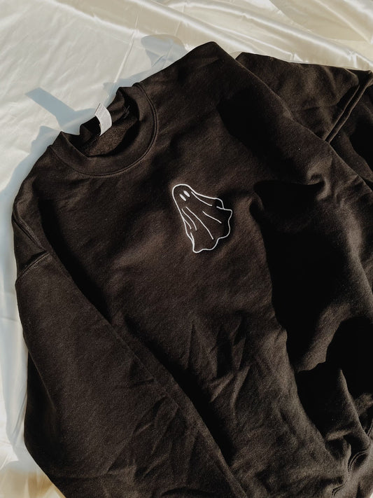 Ghost Embroidered Sweatshirt