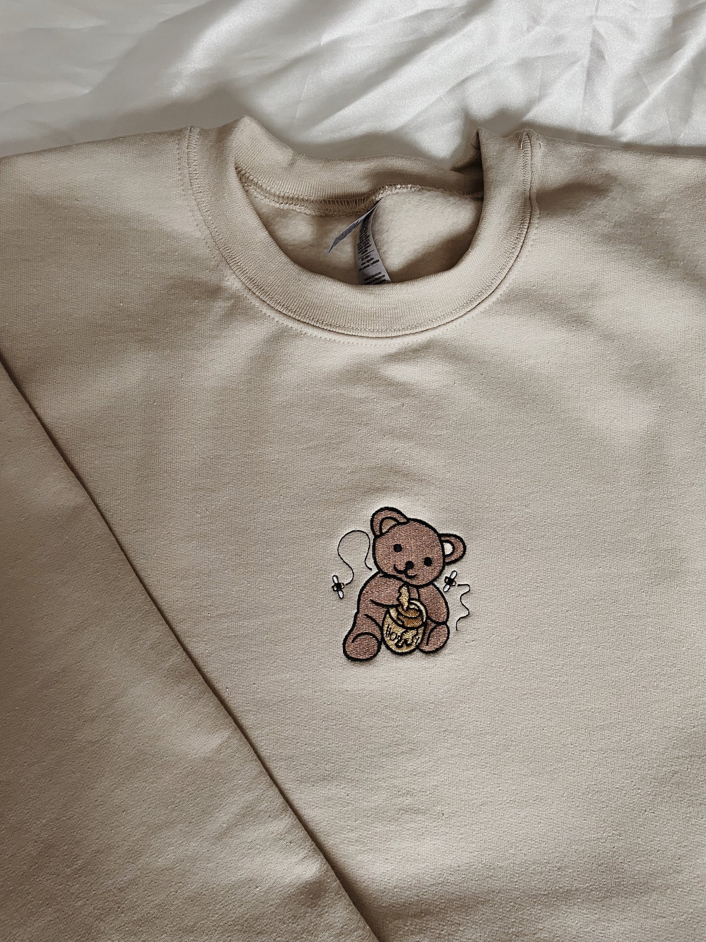 Honey Bear Embroidered Sweatshirt