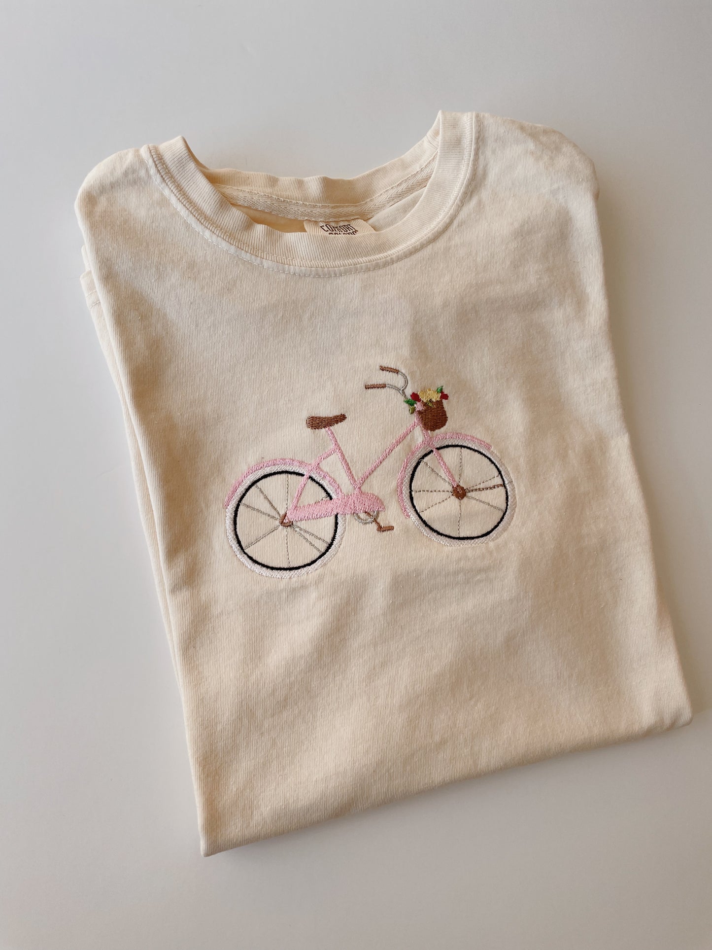 Bicycle Embroidered T-Shirt