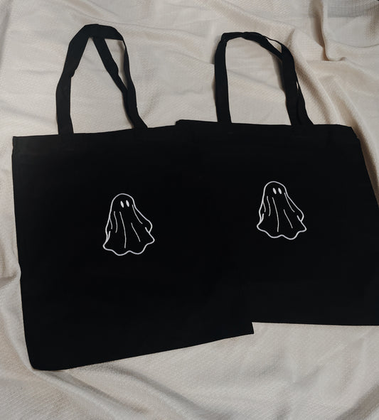 Embroidered Ghost Tote Bag