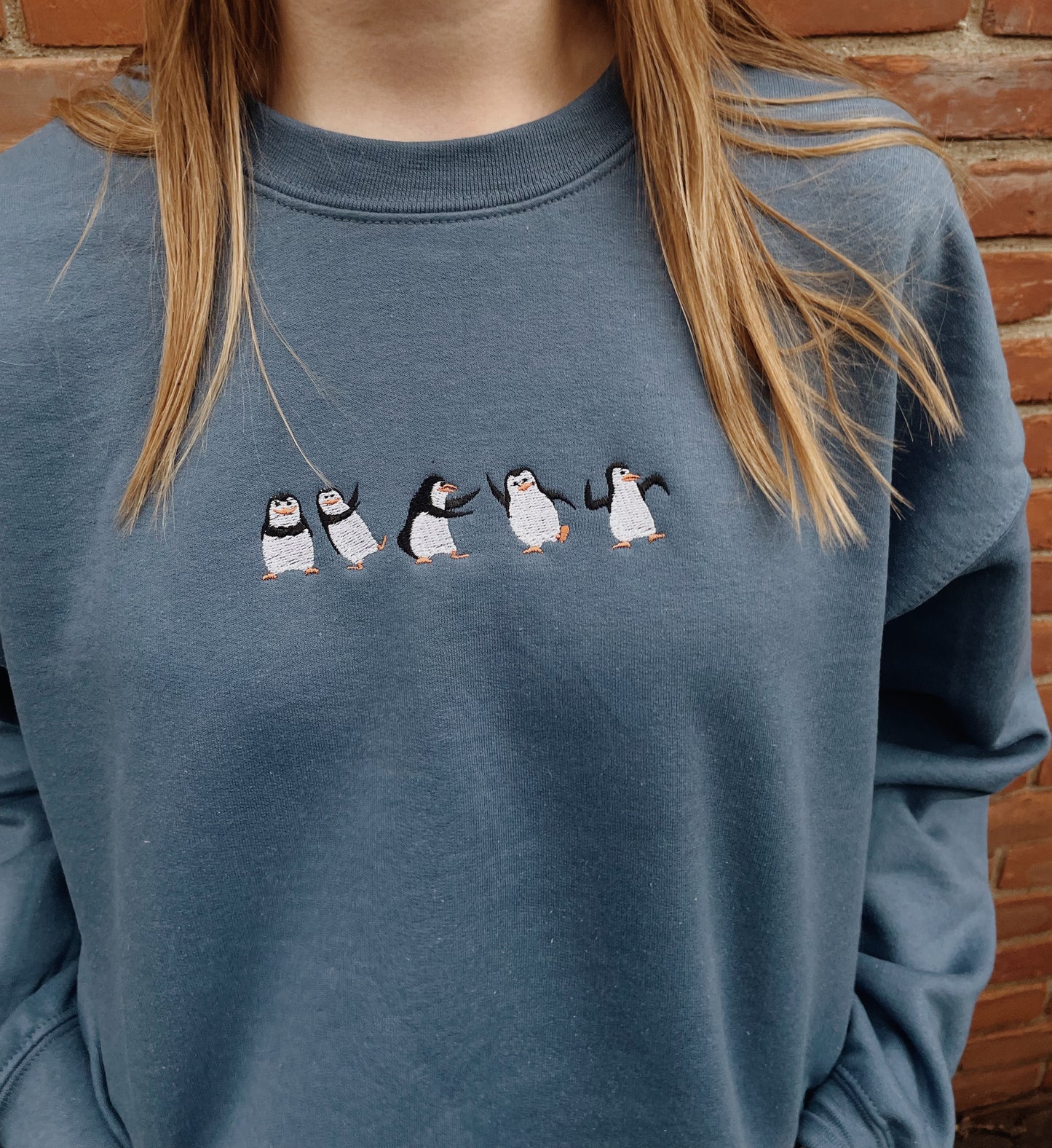 Penguin Embroidered Sweatshirt