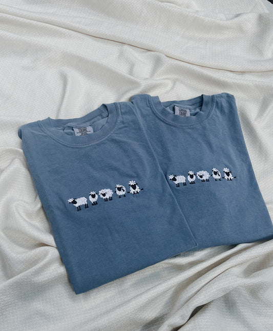 Embroidered Sheep T-Shirt