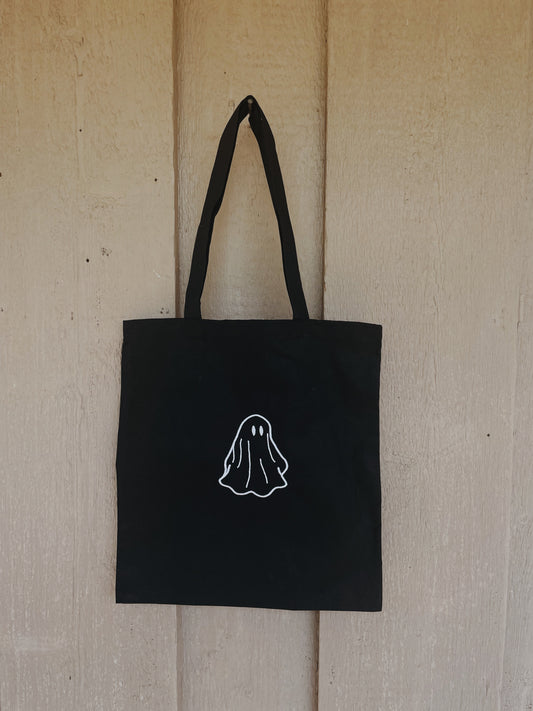 Embroidered Ghost Tote Bag