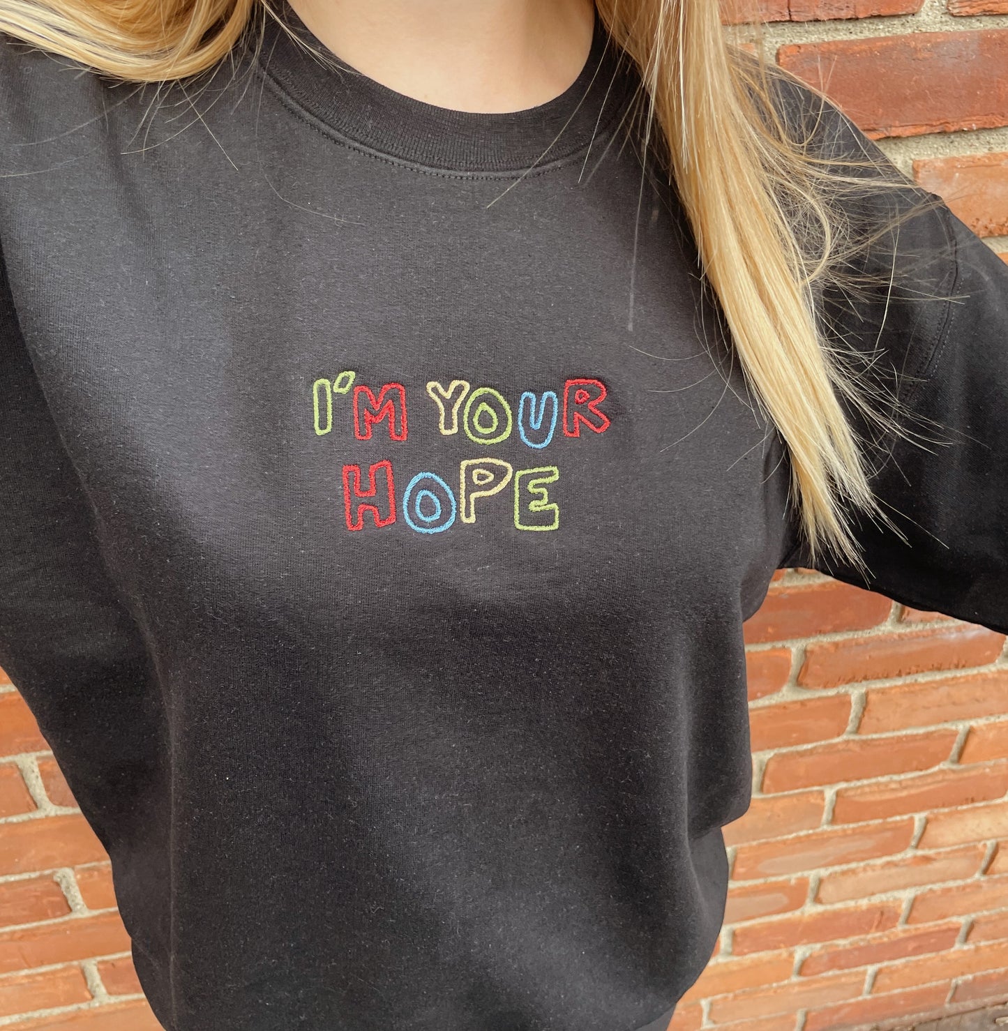 I'm Your Hope Embroidered Sweatshirt